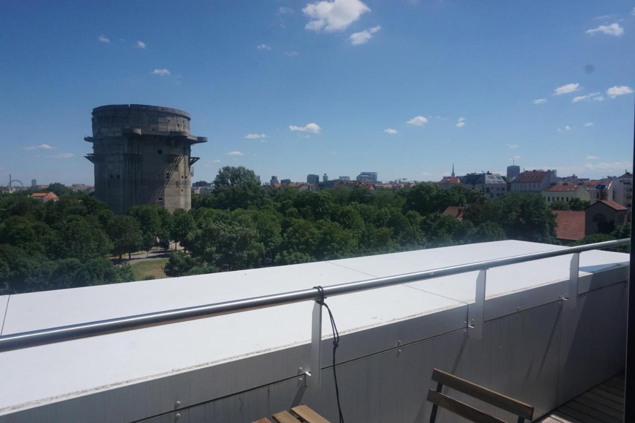 Augartenblick Penthaus 14 - Blick Zum Riesenrad Vienna Esterno foto